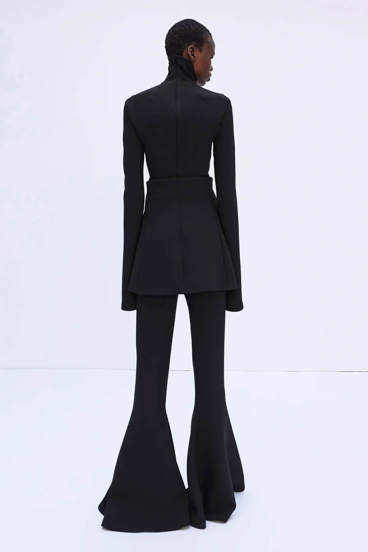 A.W.A.K.E. Mode Maxi Flared Pants - Black