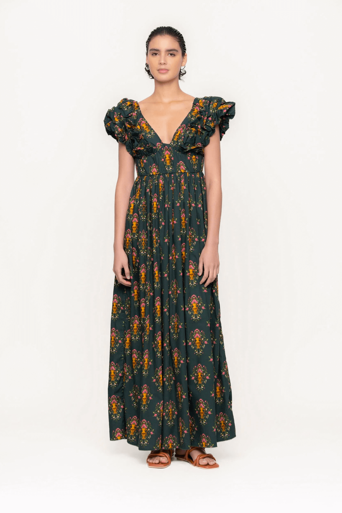 Agua by Agua Bendita Calatea Cotton Maxi Dress - Remedios