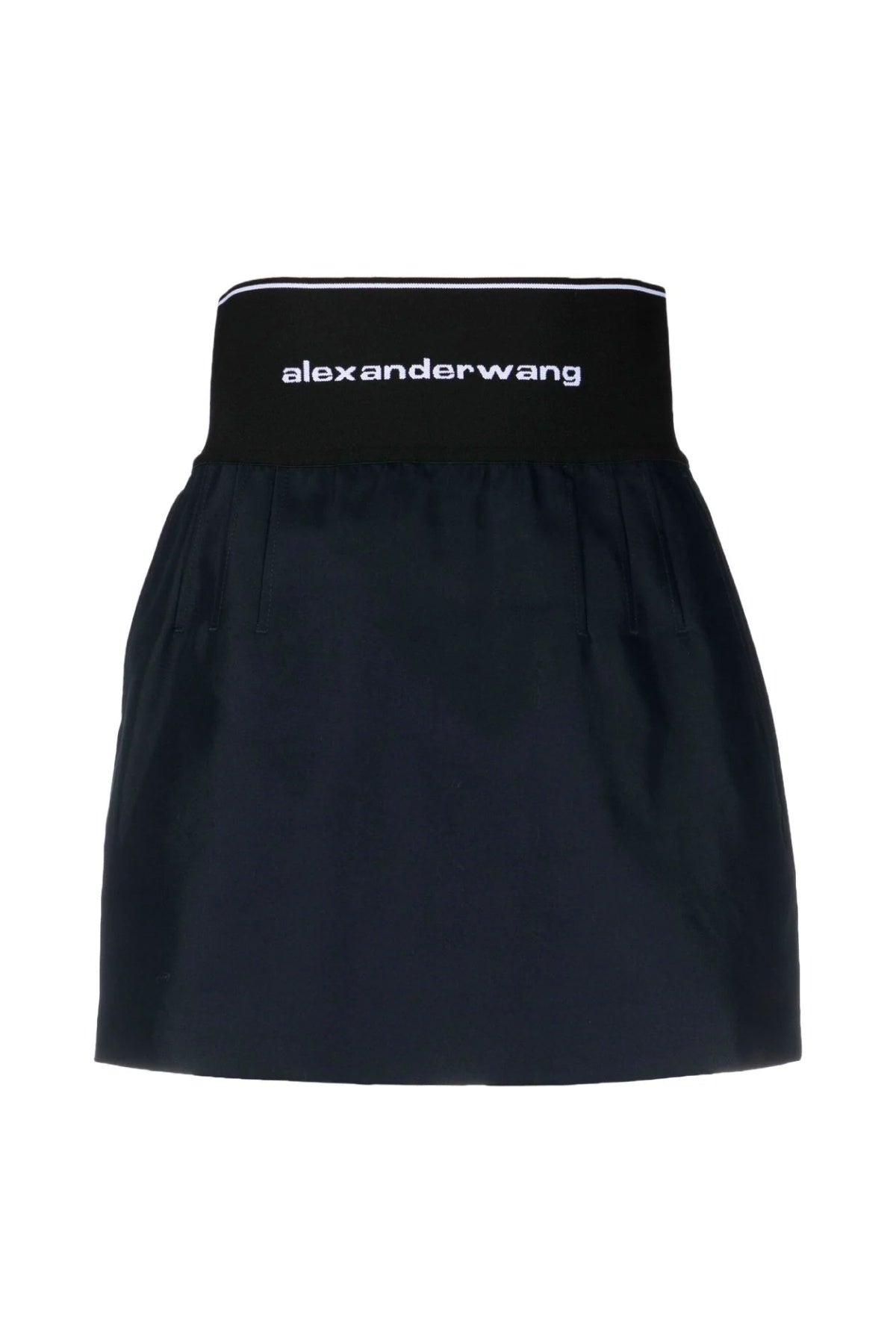 Alexander Wang Logo Elastic Mini Skirt - After Dark