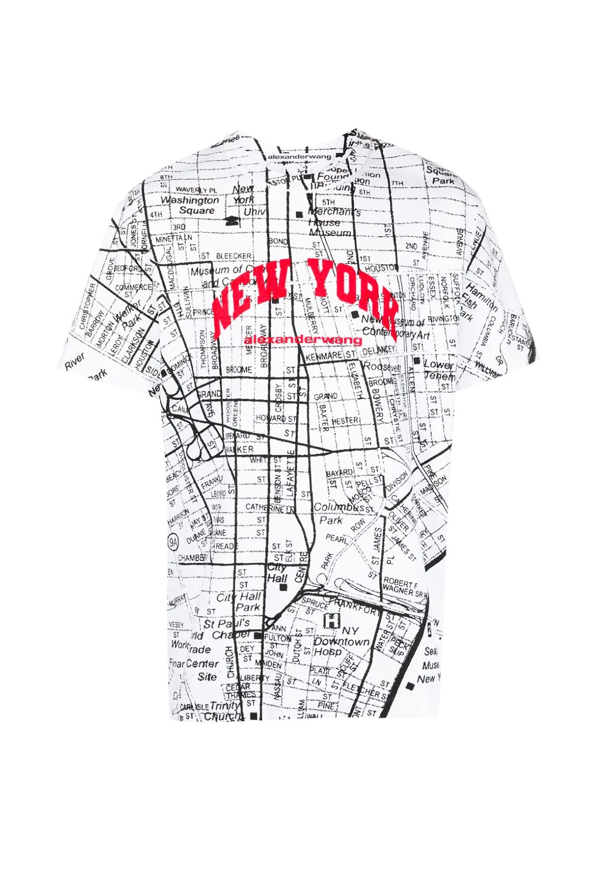 Alexander Wang NY Map T-Shirt - Bright White