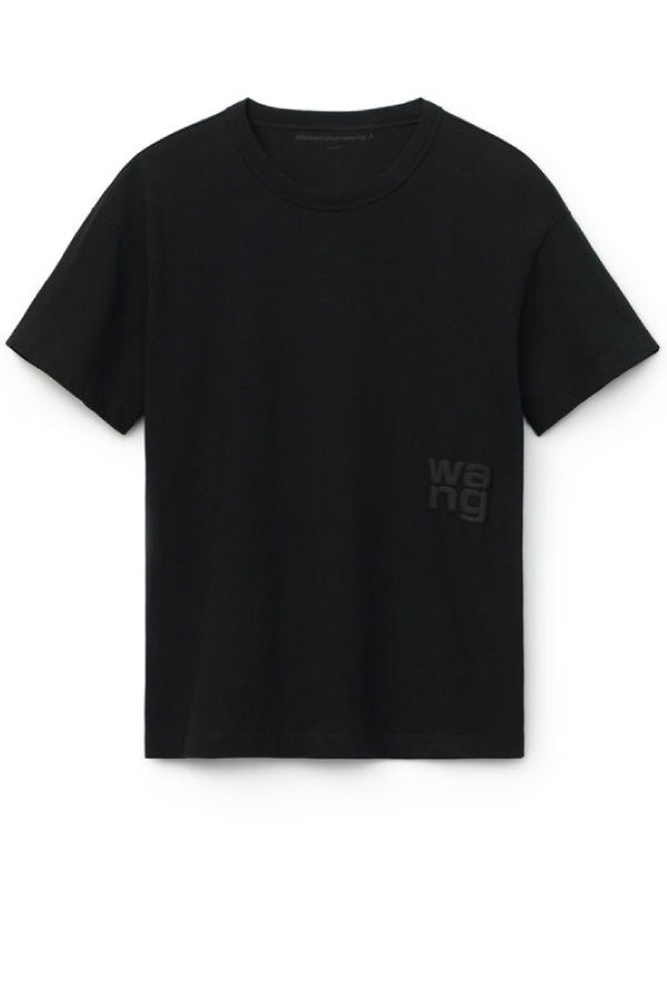 Alexander Wang.T 4CC1201152 Jersey Logo Tee - Black