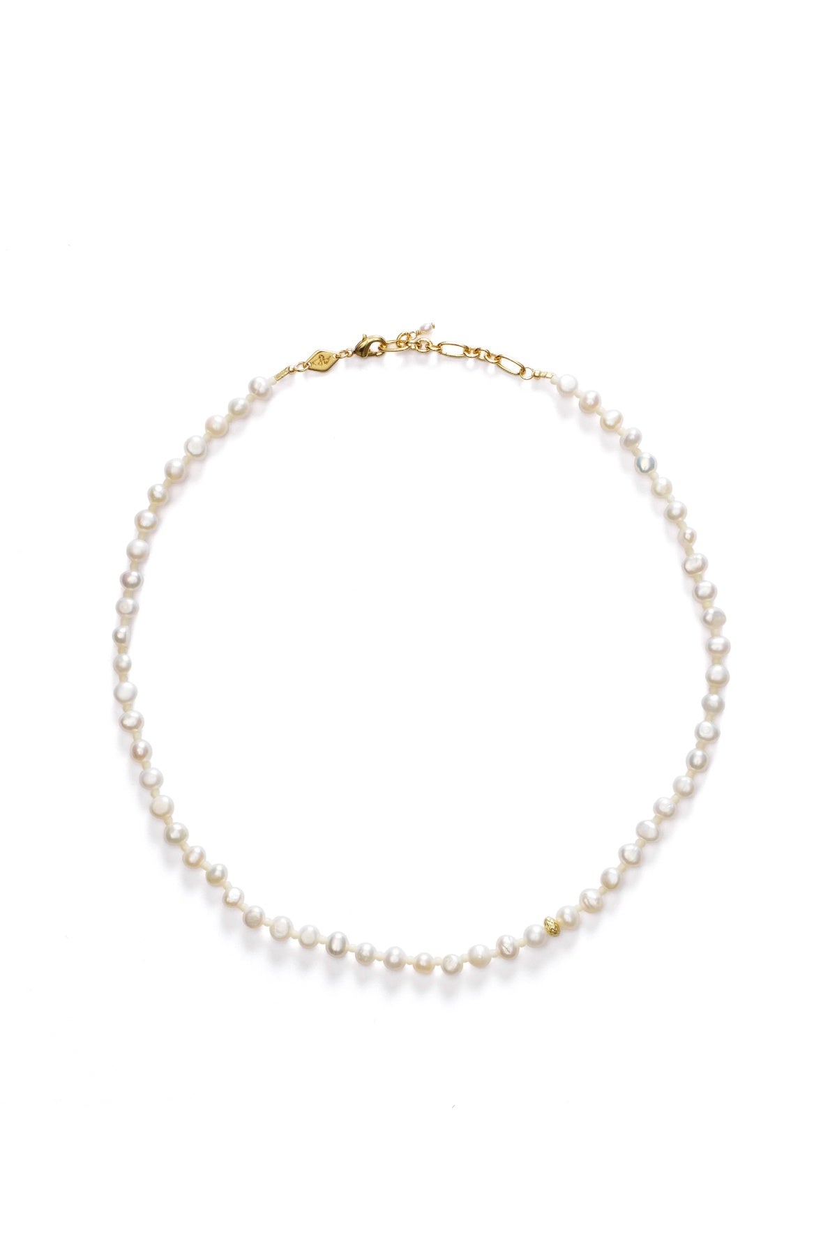 Anni Lu Petit Stellar Pearly Necklace - Gold