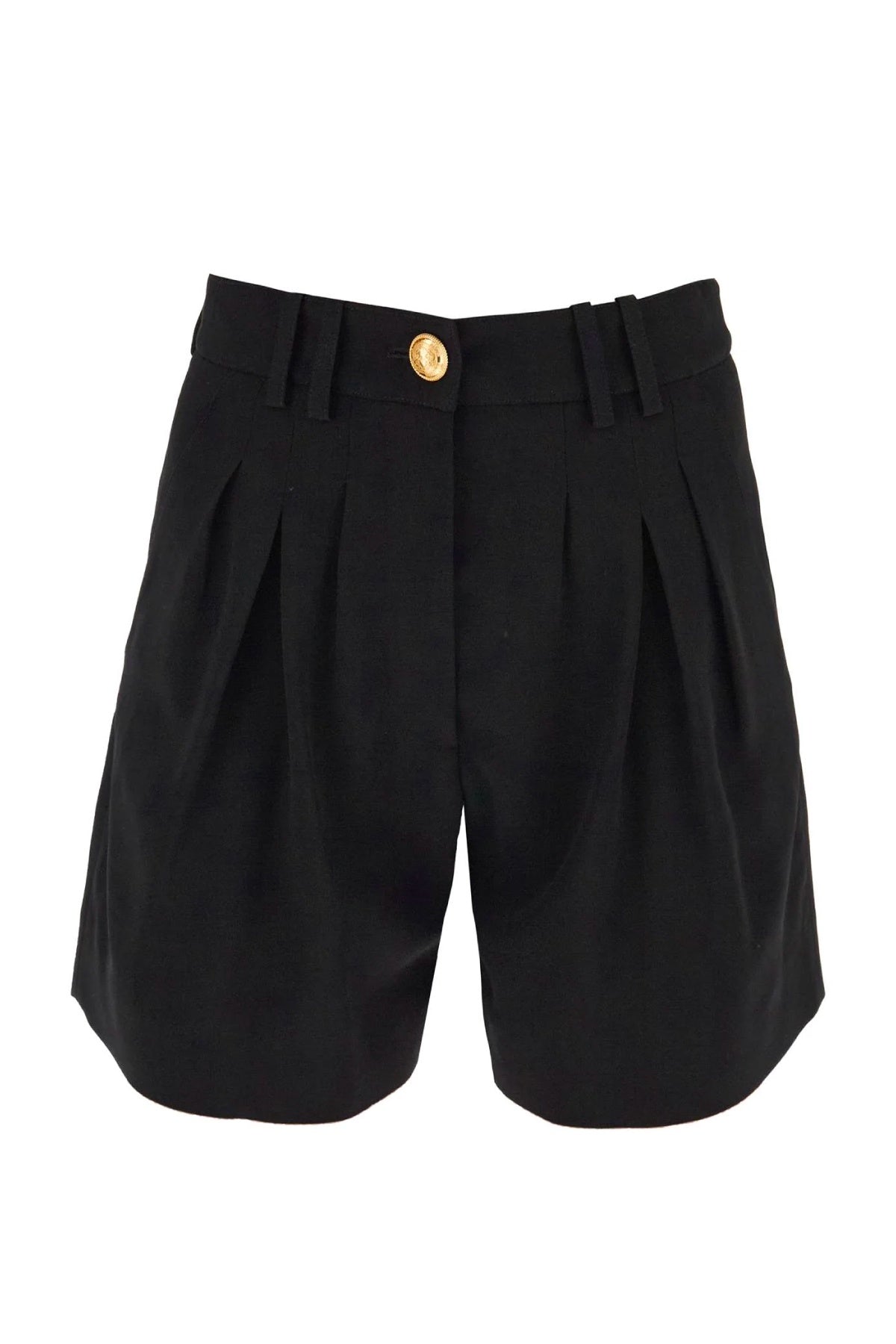 Balmain Crepe Shorts - Black
