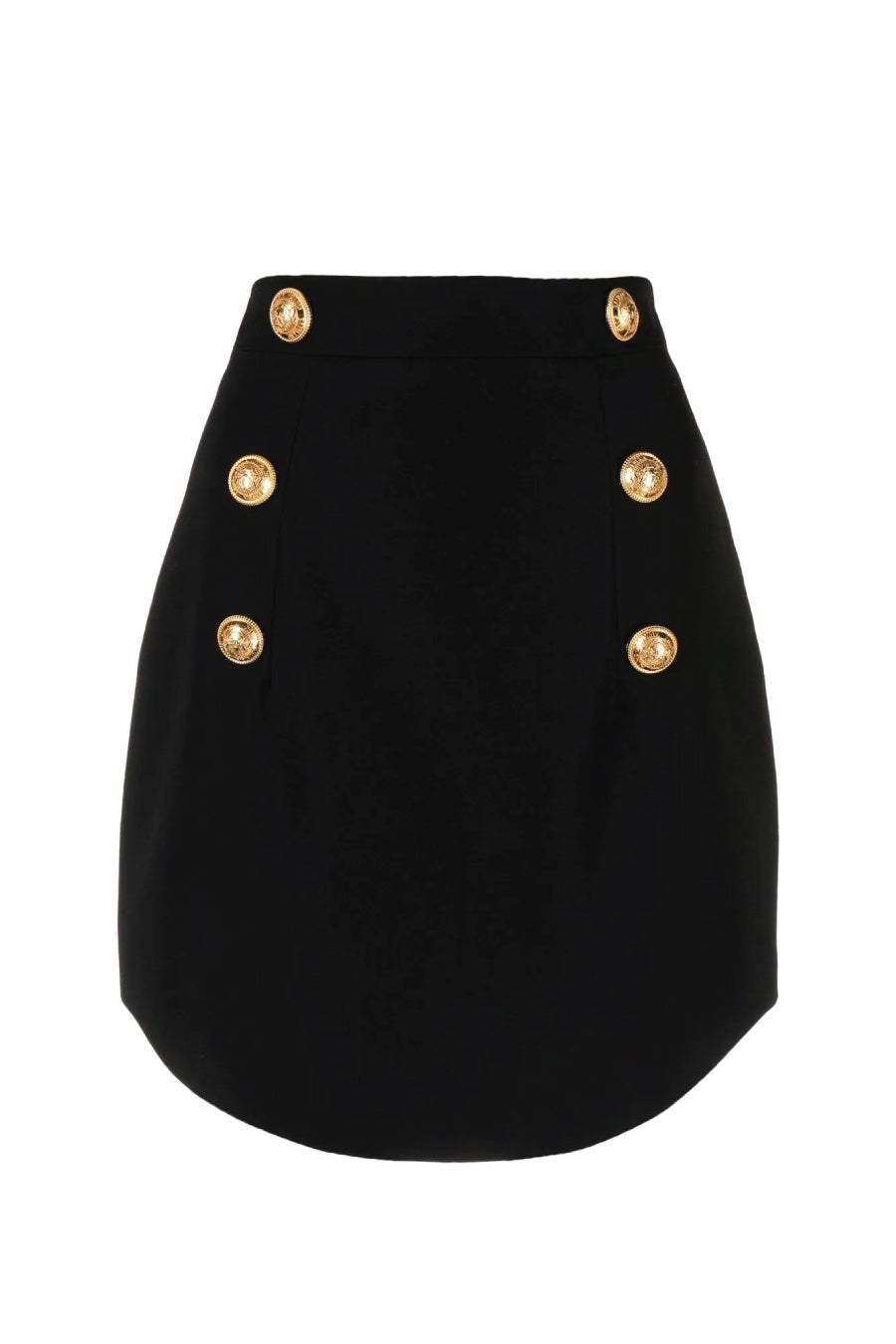 Balmain 6 Button Mini Skirt - Black