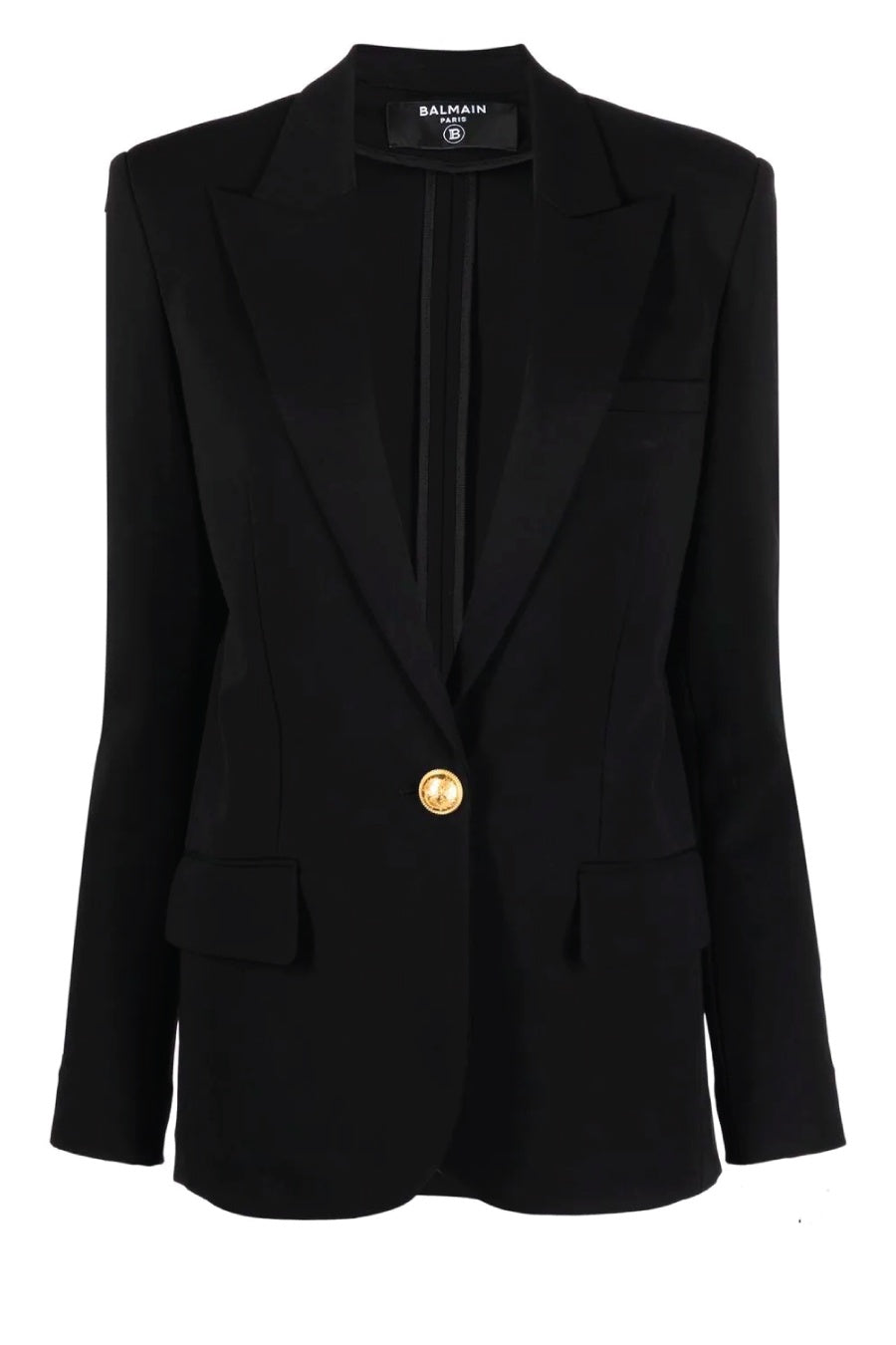 Balmain Single Button Blazer - Black