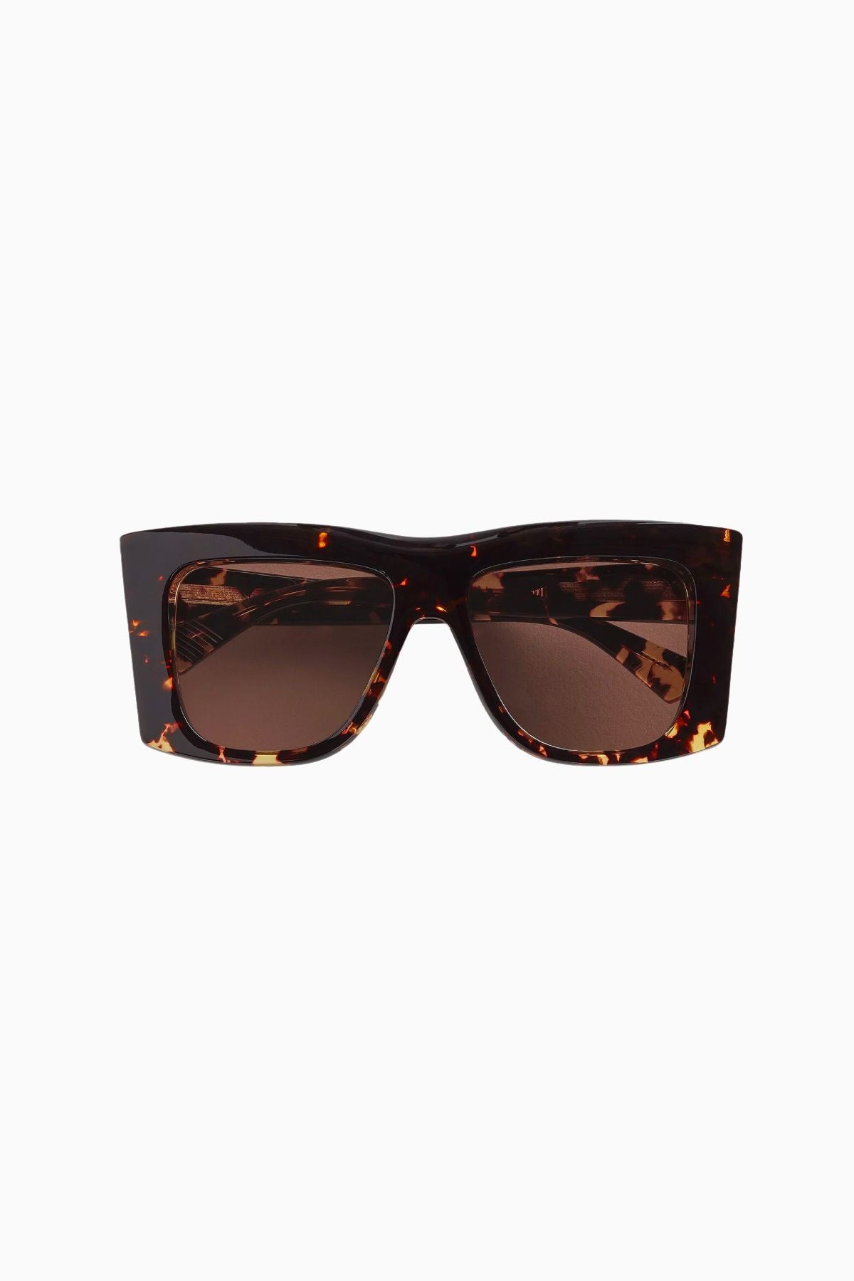 Bottega Veneta Visor Square Sunglasses - Havana