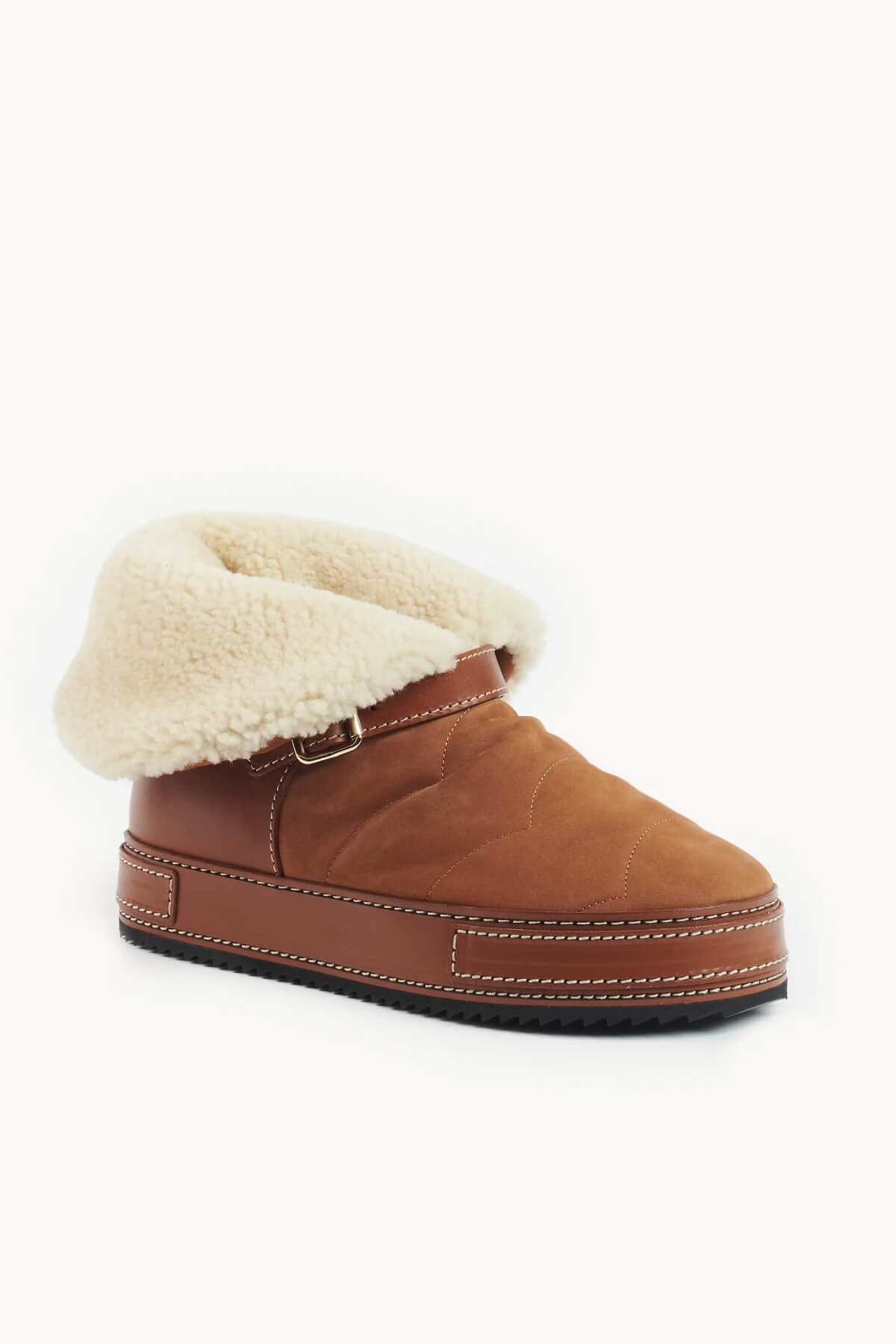 Chloé Maxie Shearling Bootie - Luminous Ochre