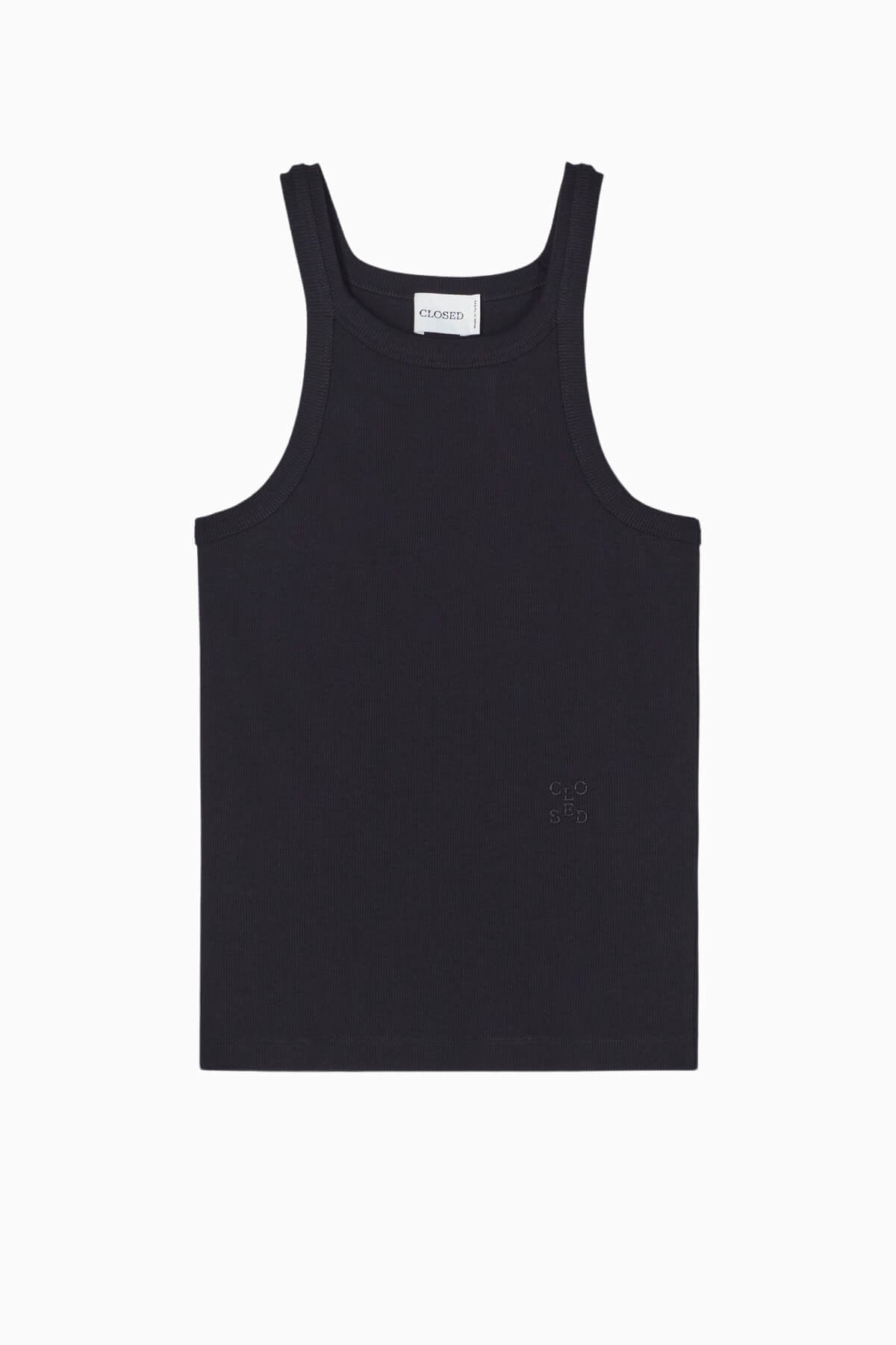 Closed Racer Top - Black