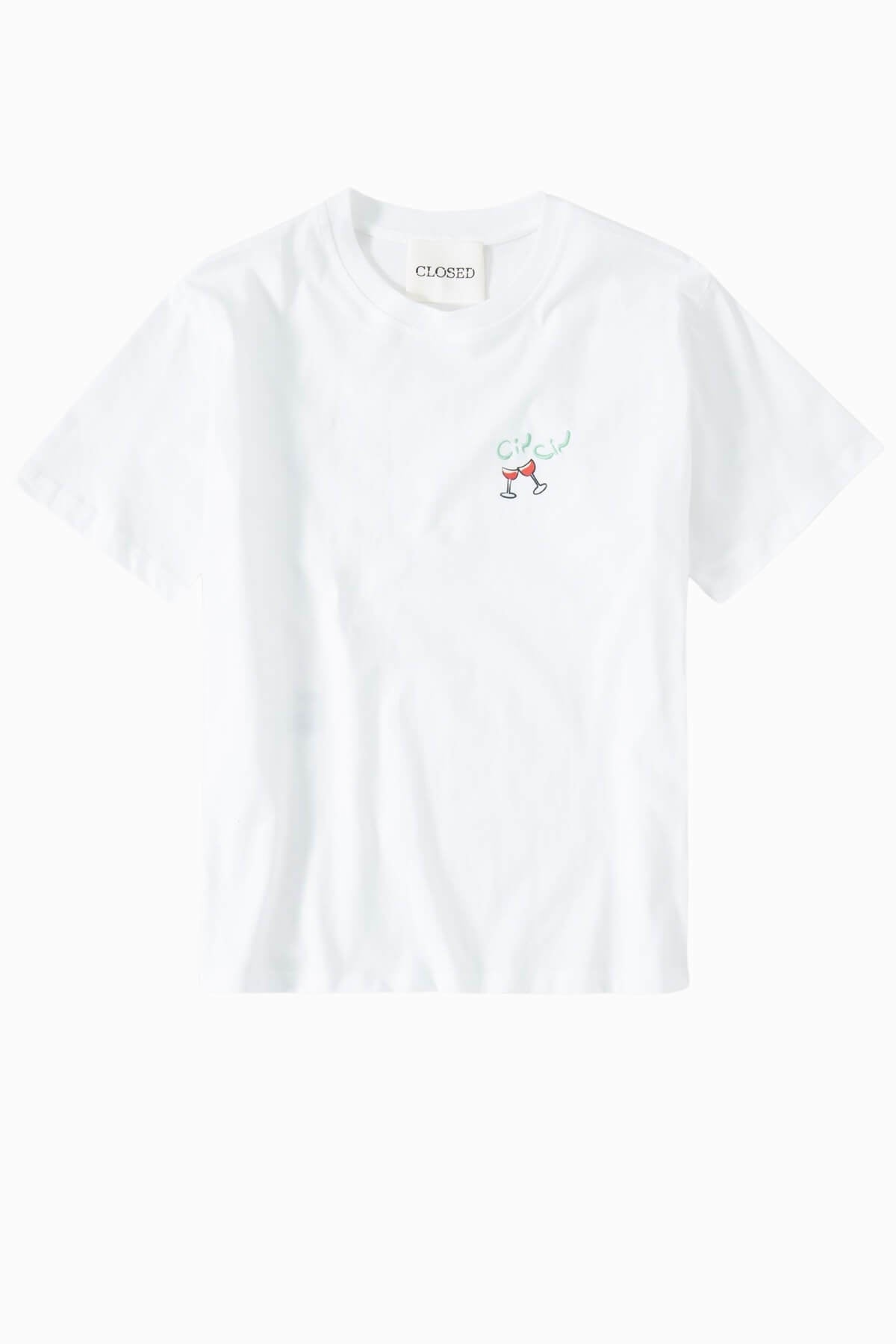 Closed Cin Cin Printed T-Shirt - White