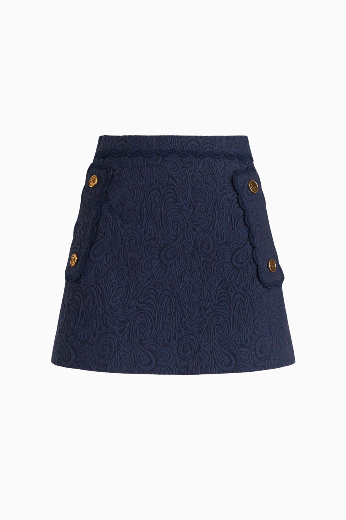 Etro Paisley Jacquard Mini Skirt - MarineEtro Paisley Jacquard Mini Skirt - Marine