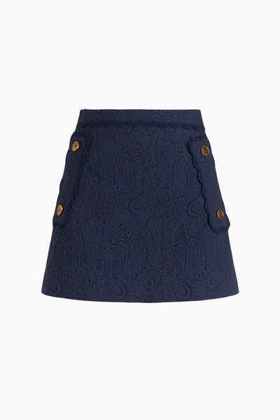 Etro Paisley Jacquard Mini Skirt - Marine – Grace Melbourne