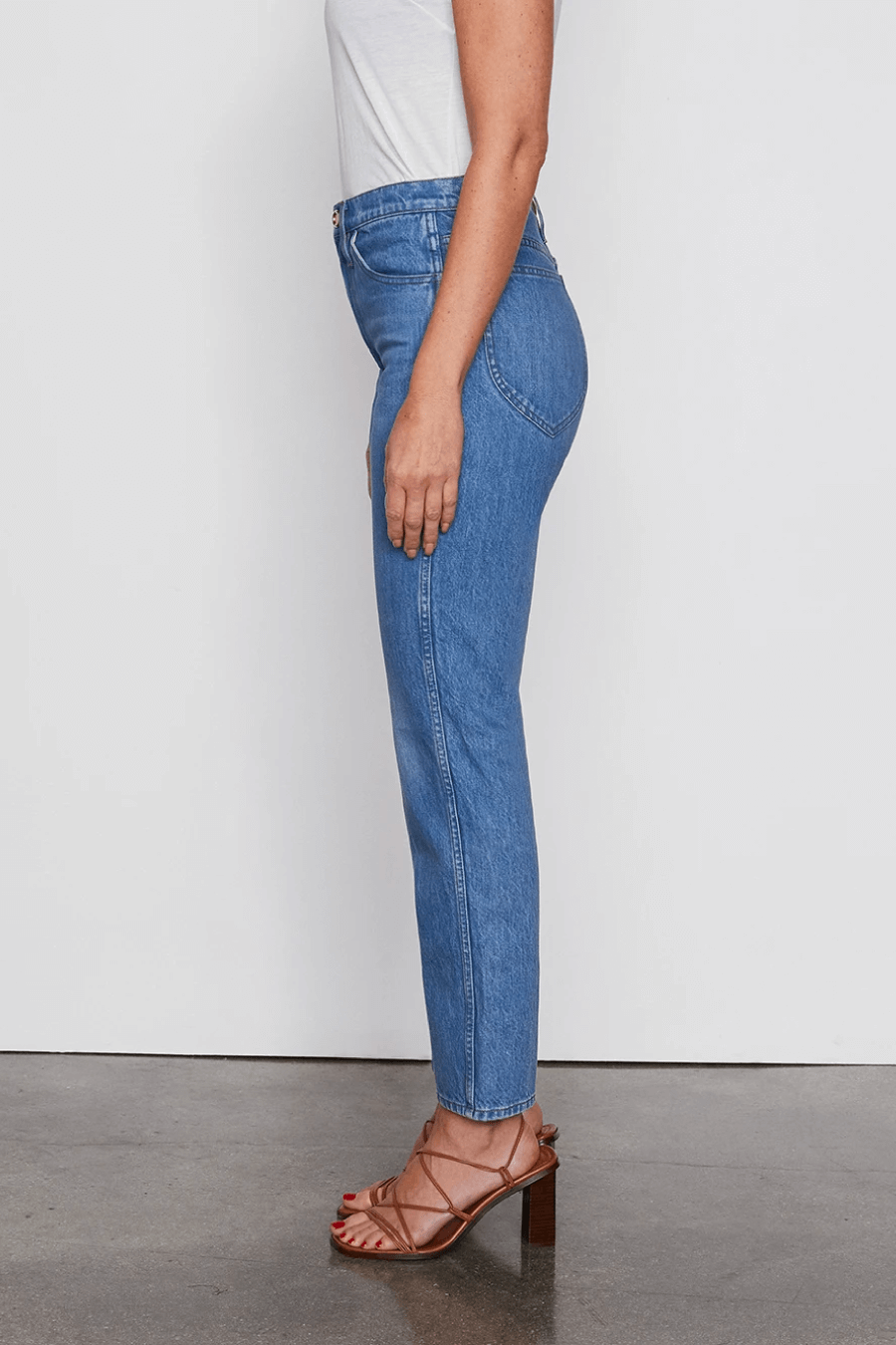 Frame Denim LIST727 Le Italien Straight - Pure Blue Side
