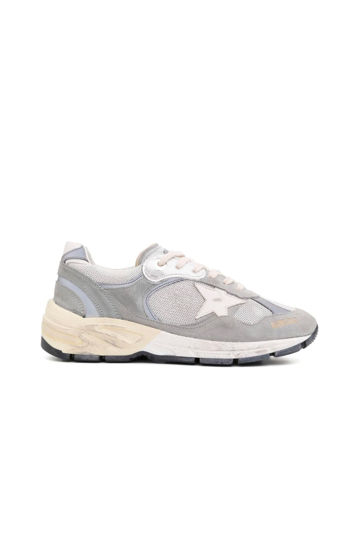 Golden Goose Running Dad Sneakers - Grey/ Silver/ White