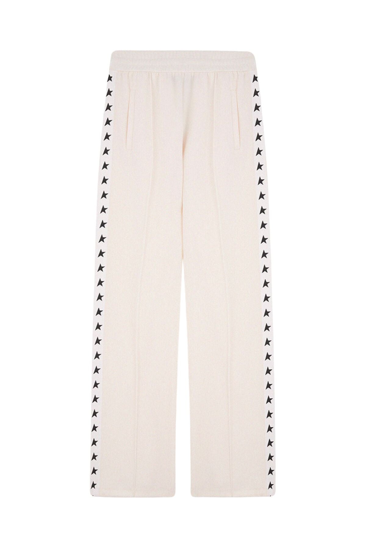 Golden Goose Dorotea Star Jogging Pants - Papyrus/ Black