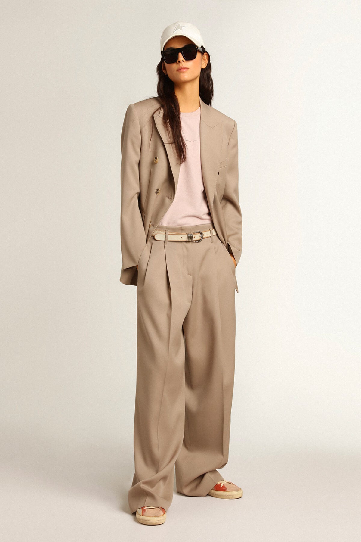 【関税込み】Golden  Wool gabardine trousers GOLDEN GOOSE Wool-gabardine wide-leg pants | NET-A-PORTER