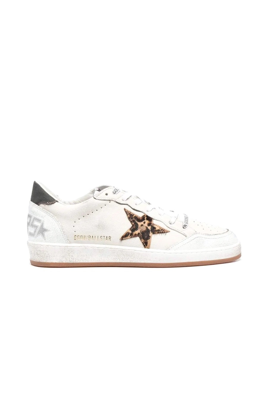 Golden Goose Ball Star Sneaker - White/ Beige Brown/ Black