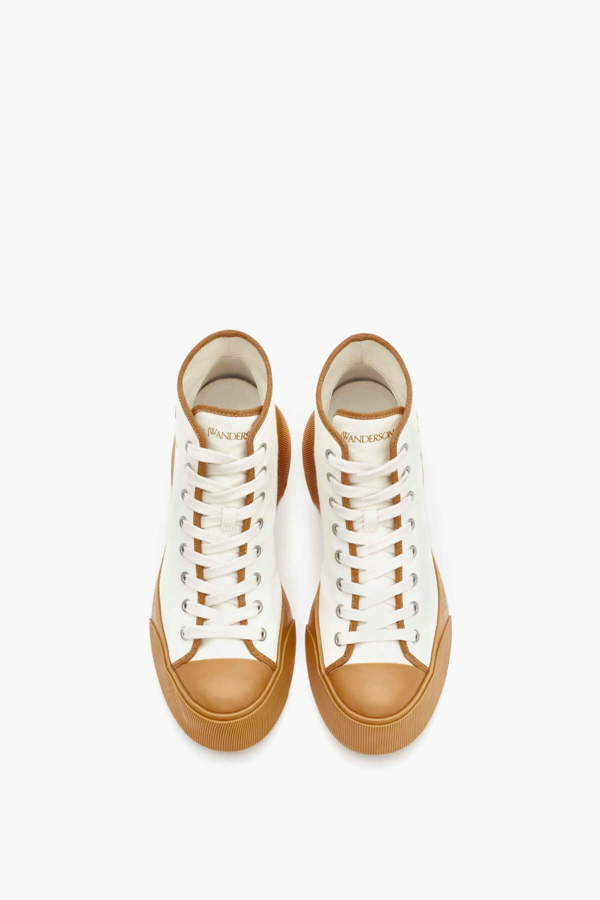 JW Anderson High Top Sneaker - Beige/ Camel