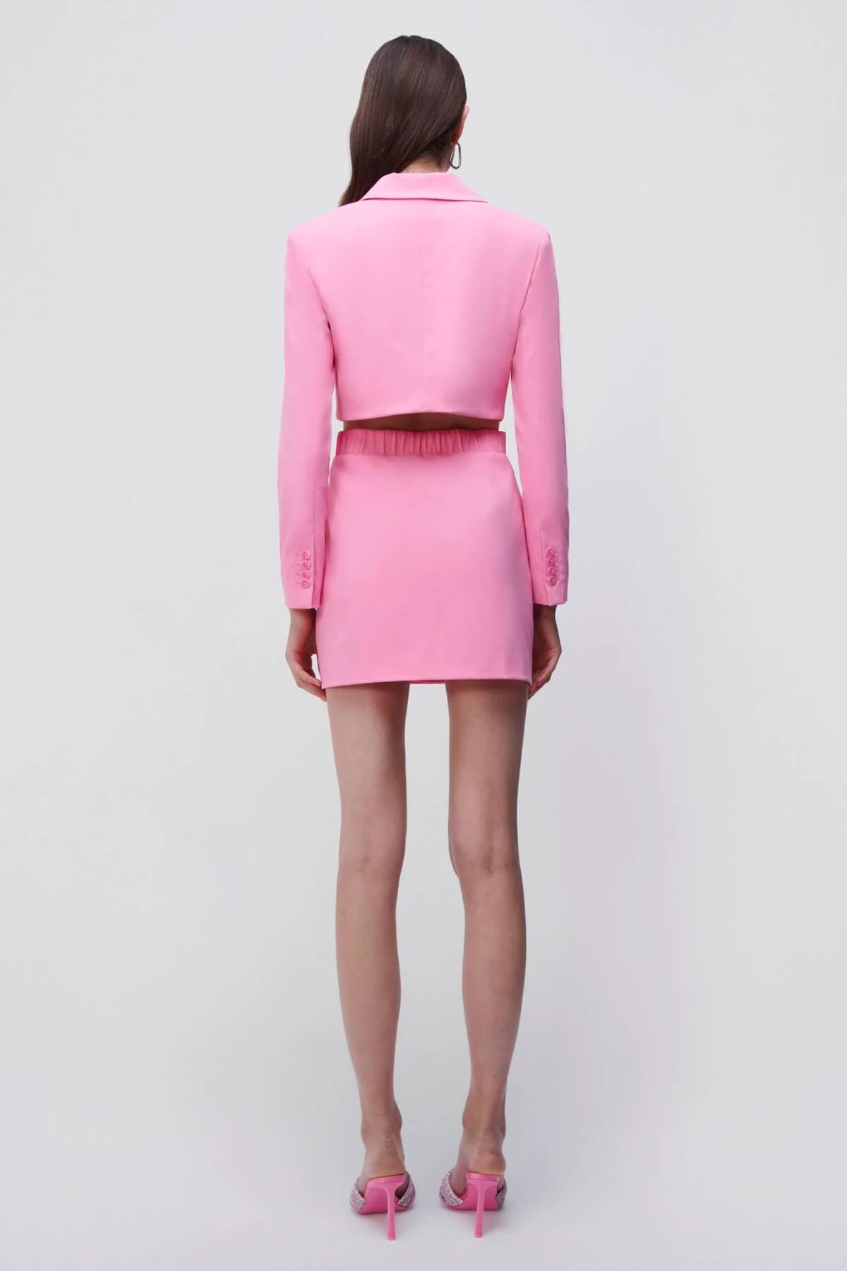 Simkhai Kylo Cut-Out Blazer Mini Dress - Taffy Pink