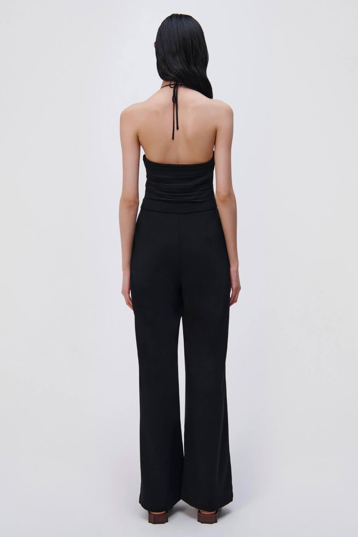 Simkhai Gala Plisse Cut-Out Jumpsuit - Black