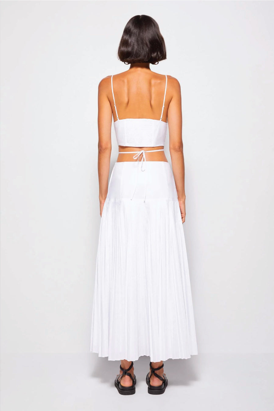 Jonathan Simkhai Rem Pleated Maxi Dress - White