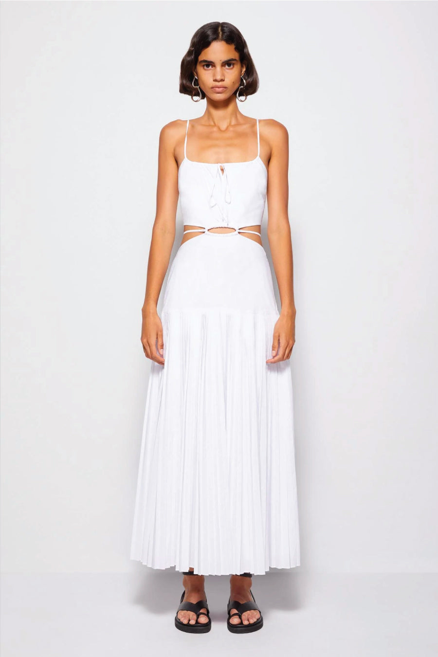 Jonathan Simkhai Rem Pleated Maxi Dress - White