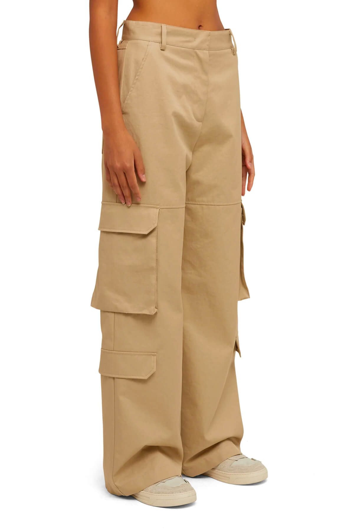 MSGM Cotton Cargo Pant - Beige