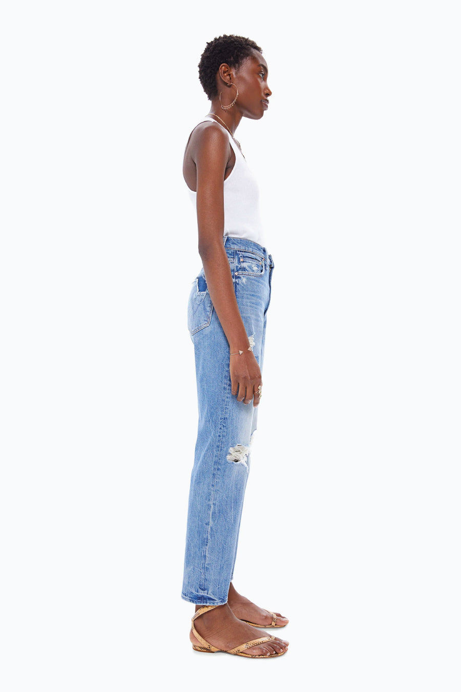 Mother Denim The High Waisted Study Hover Jean - We Are Castaways