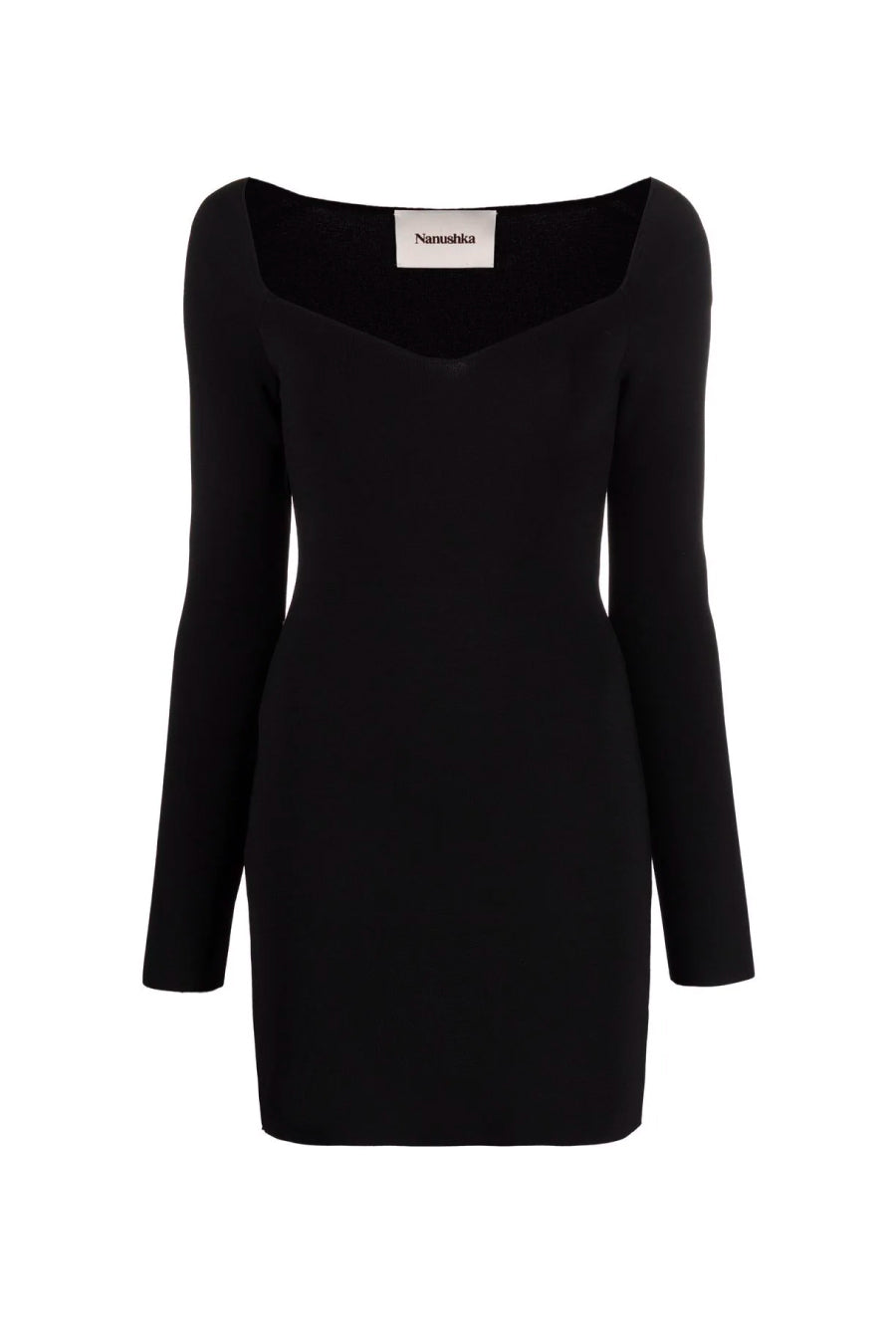 Nanushka Marina Compact Knit Dress - Black