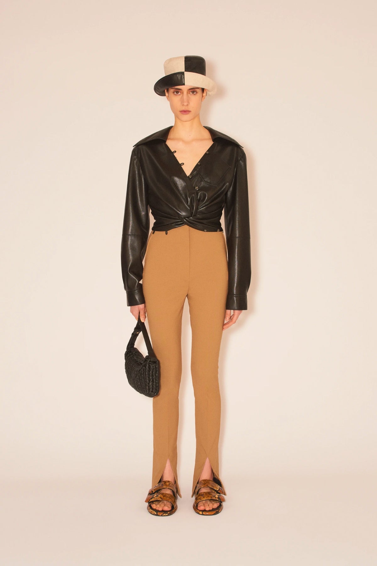 Nanushka Florine Tailored Slim Pant - Camel