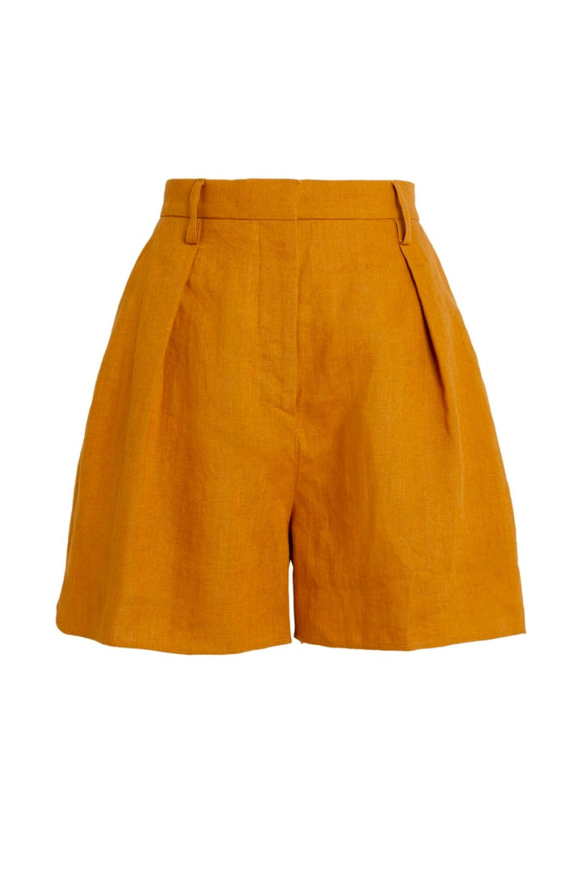 Nanushka Rima Tailored Linen Shorts - Camel