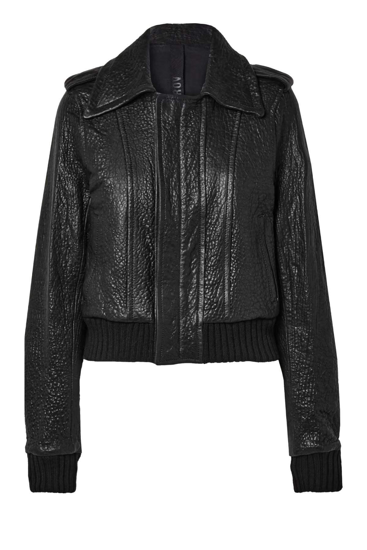 Petar Petrov Mero Textured Leather Jacket - Black
