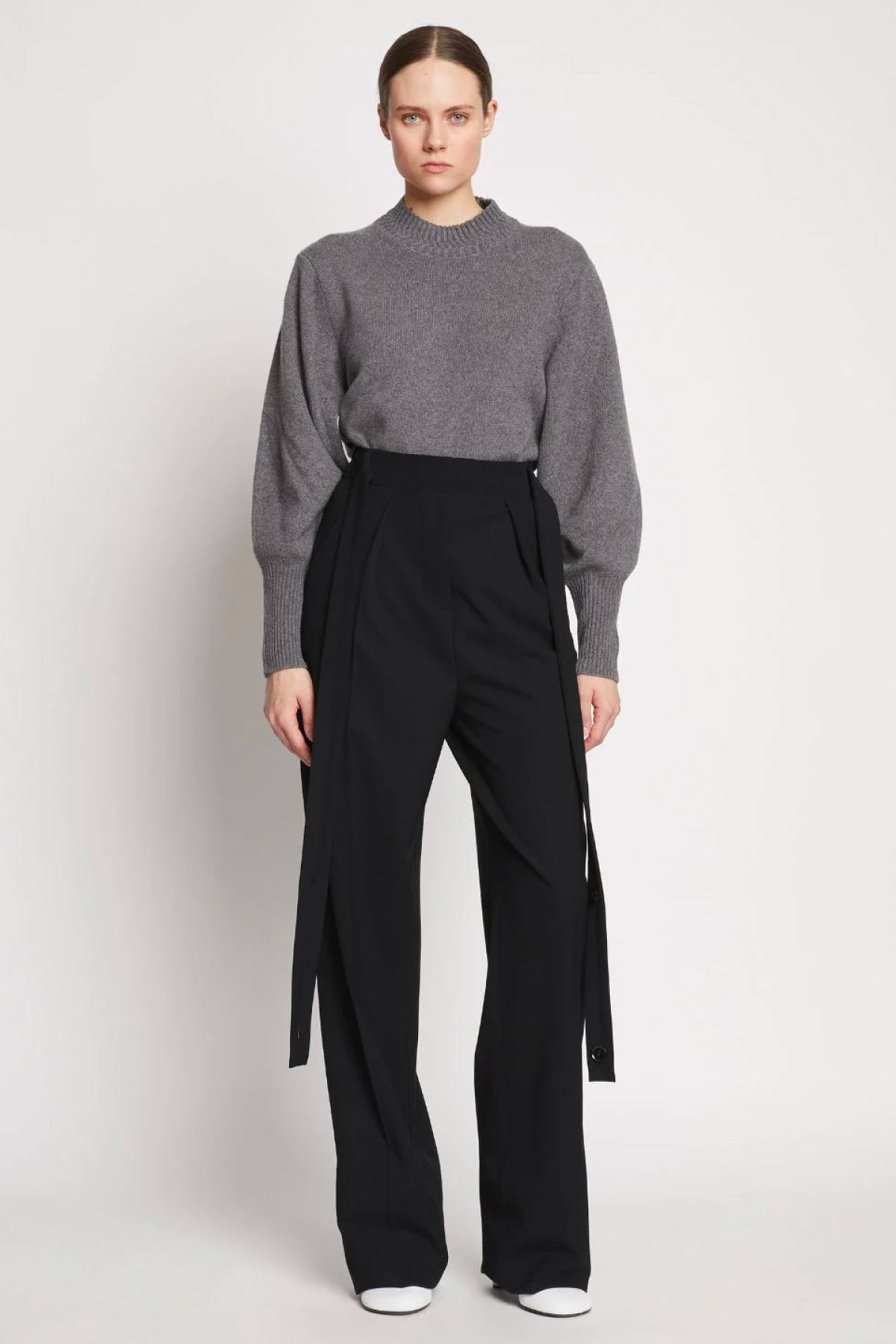 Proenza Schouler Lightweight Wool Pants - Black
