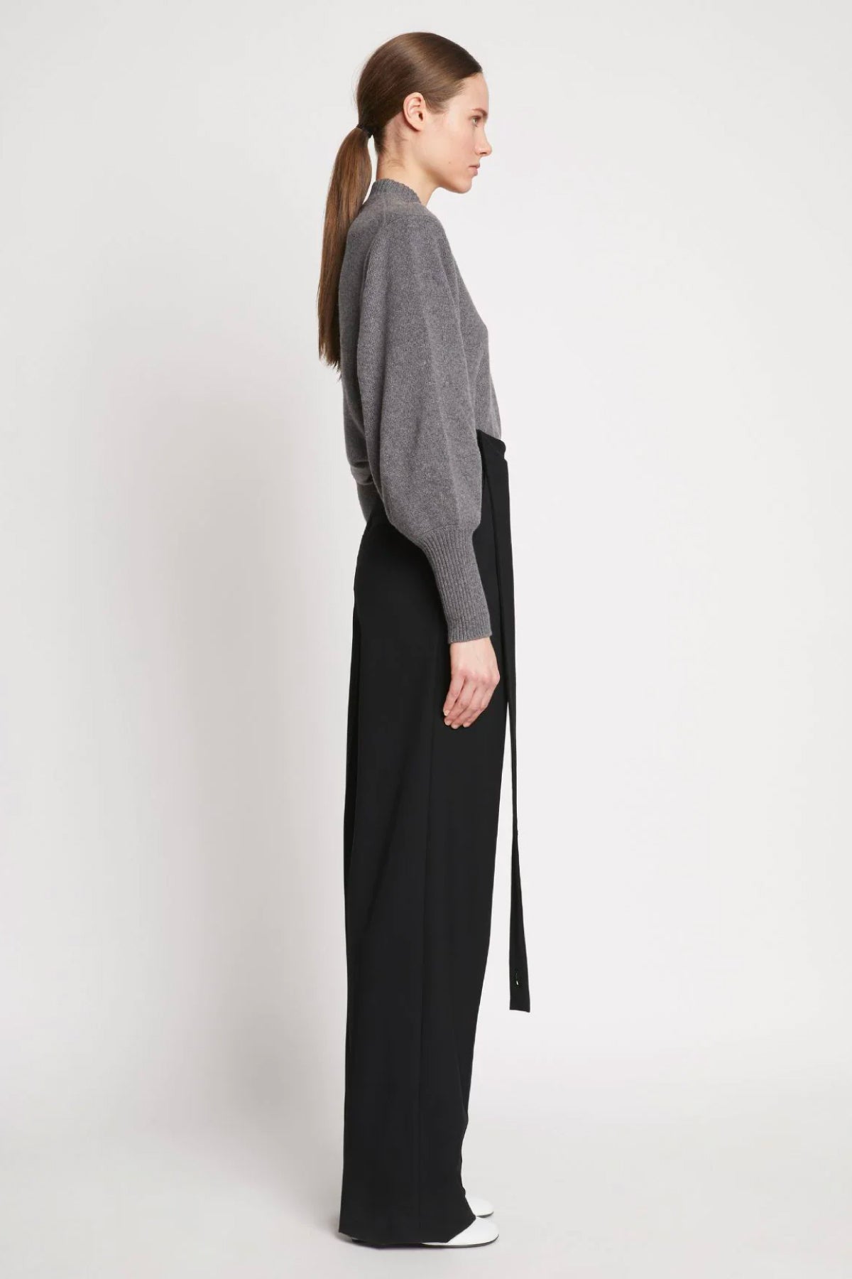 Proenza Schouler Lightweight Wool Pants - Black