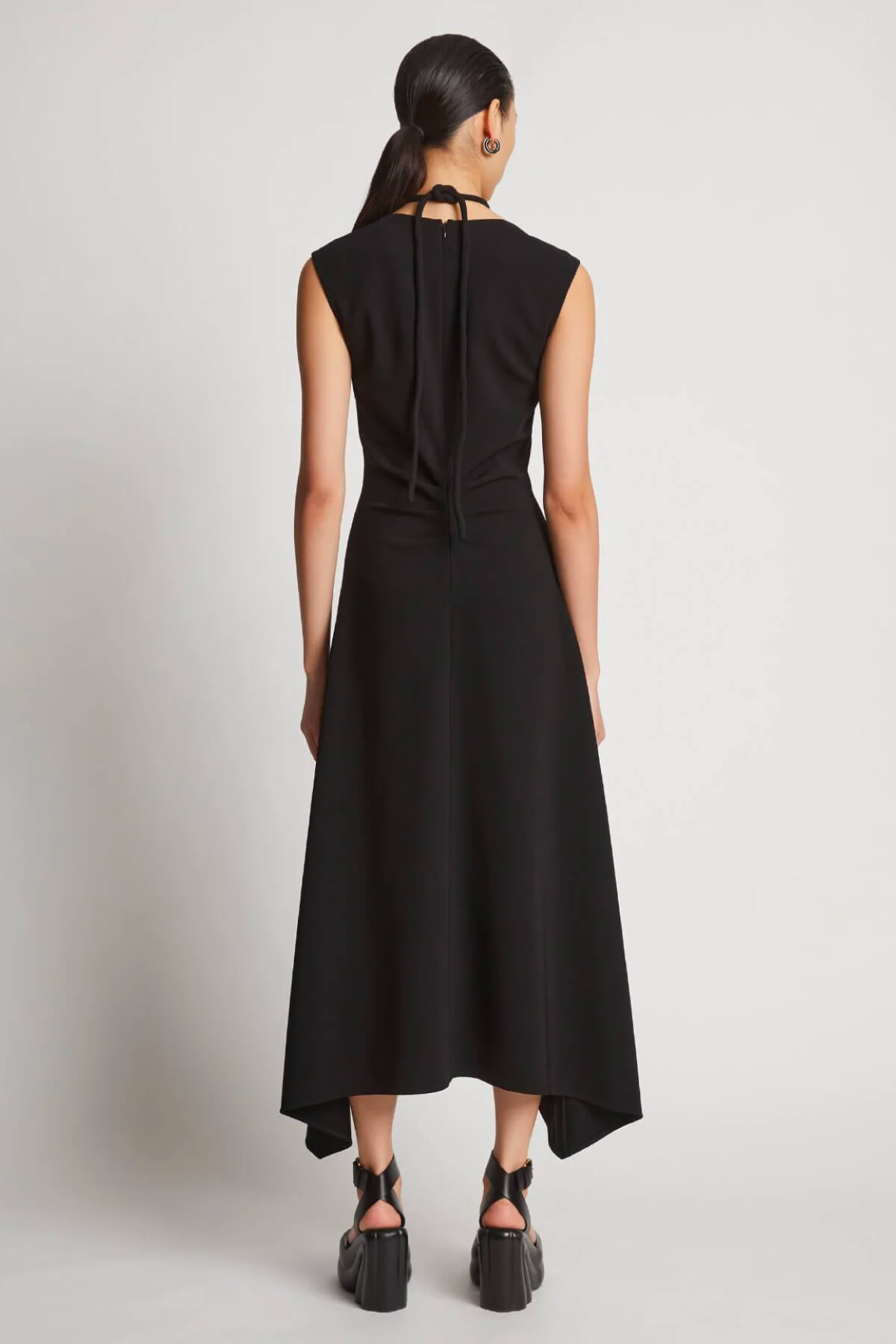 Proenza Schouler Matte Viscose Crepe A-Line Dress - Black  GRACE Melbourne