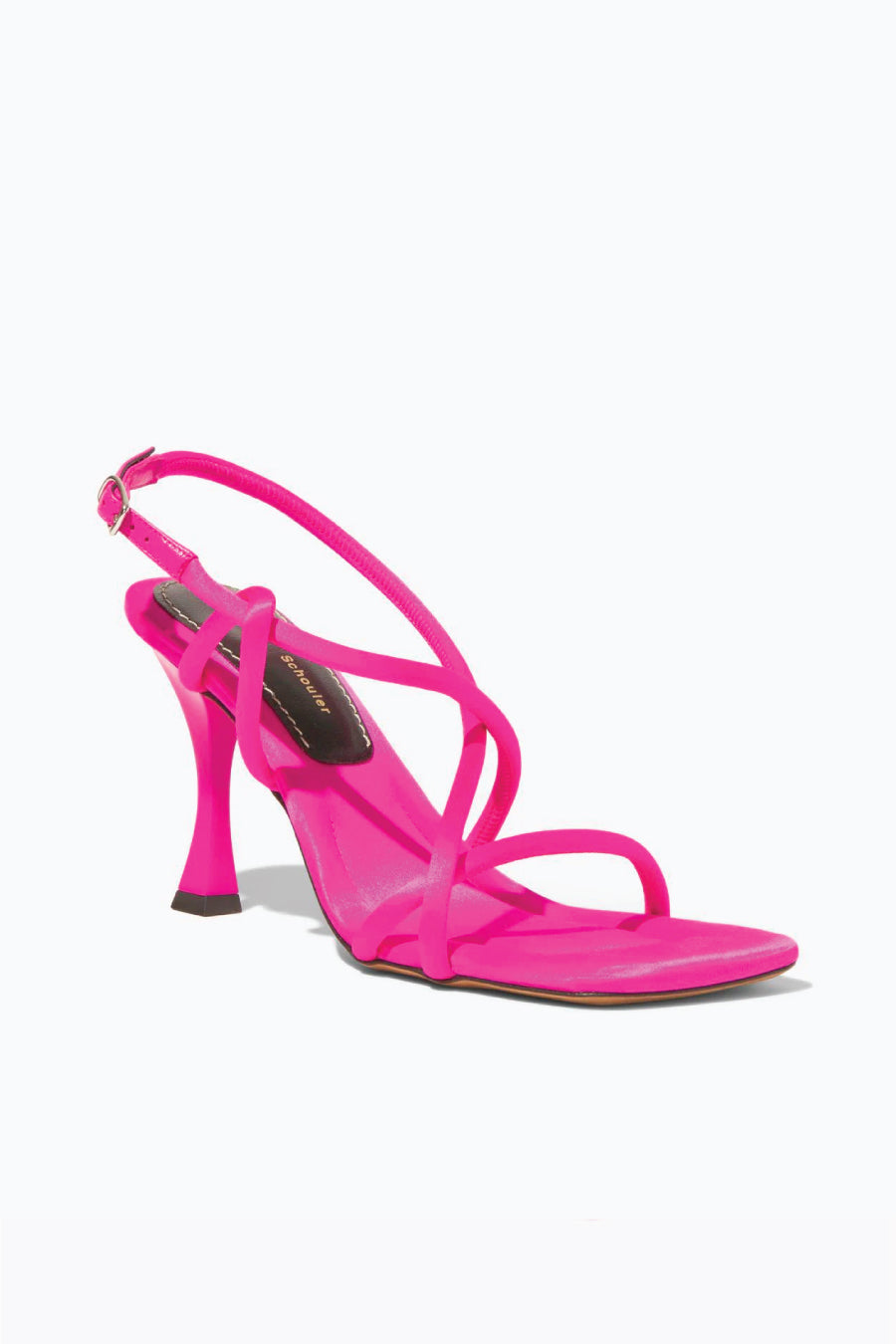 Proenza Schouler Square Strappy Sandal - Fuxia