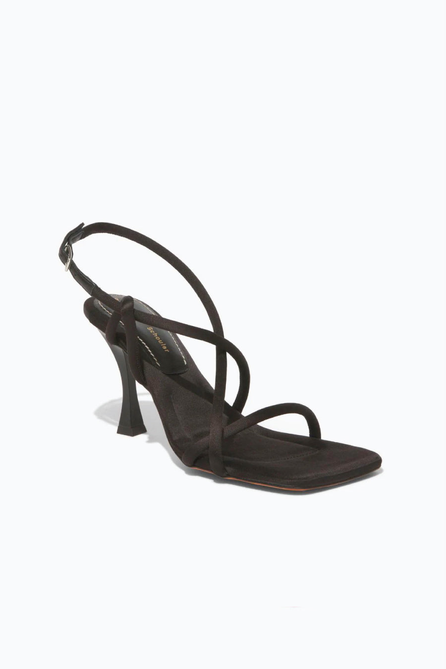 Proenza Schouler Square Strappy Sandal - Black