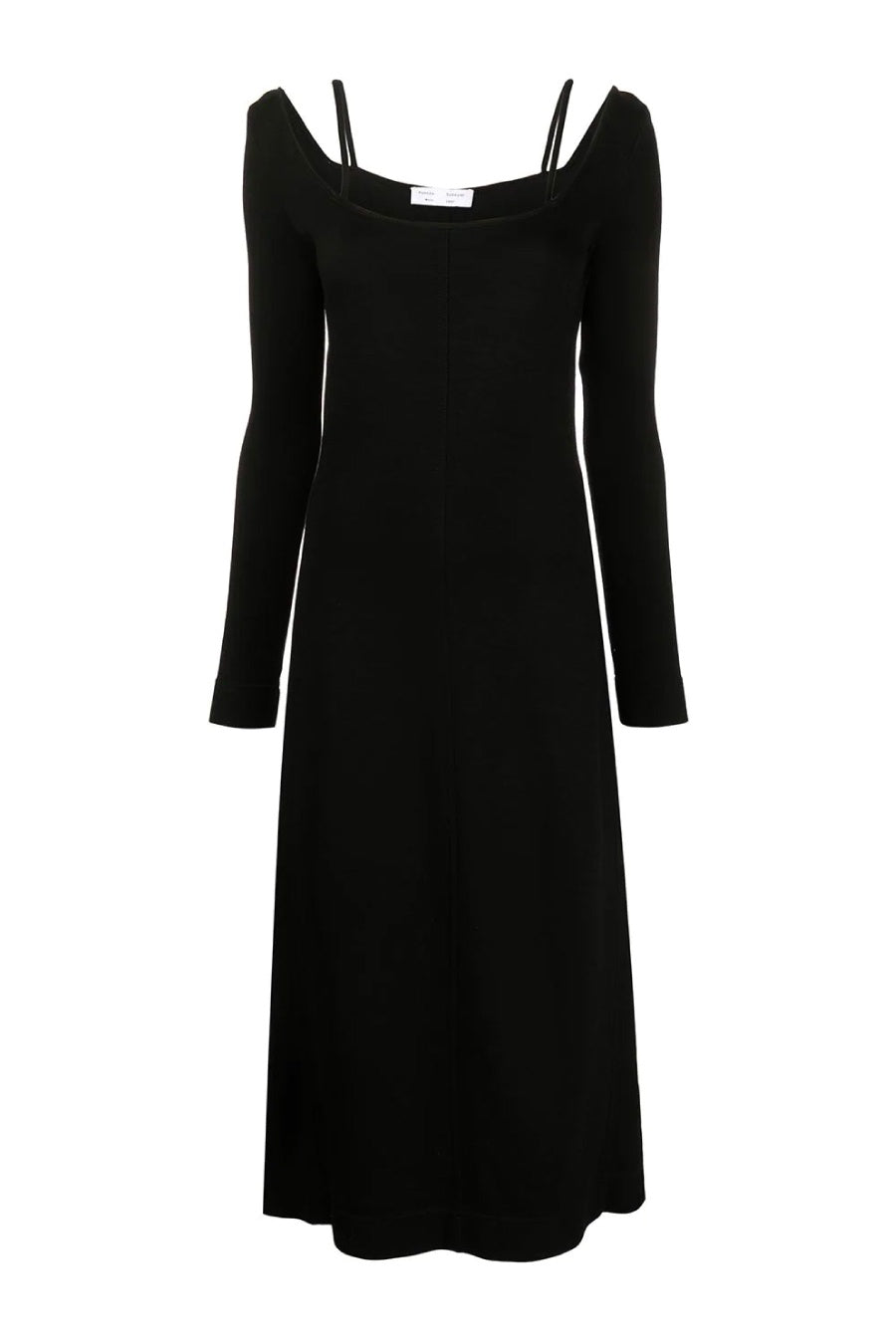 Proenza Schouler White Label Compact Jersey Midi Dress - Black