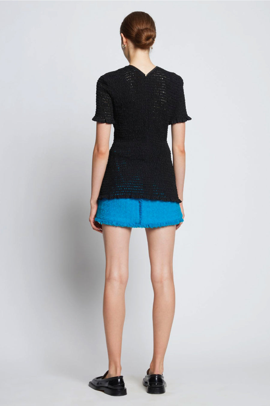 Proenza Schouler White Label Tweed Mini Skirt Dark Turquoise – Grace  Melbourne