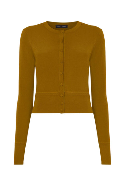 Proenza Schouler CARDIGAN　BLACK/LIME Proenza Schouler Sofia Cardigan In Eco Cashmere - Black | Proenza