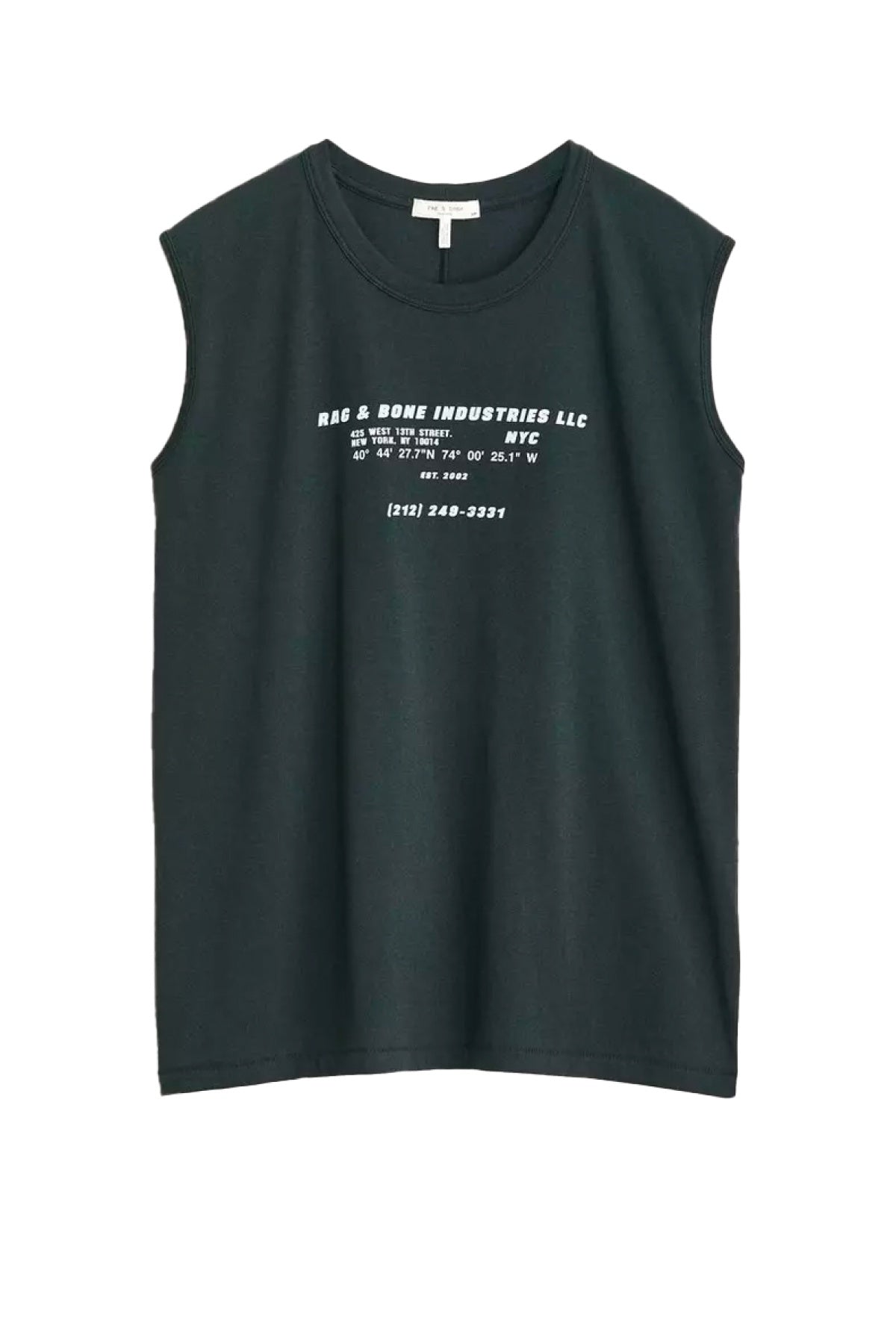Rag & Bone Backstage Muscle Tank - Black