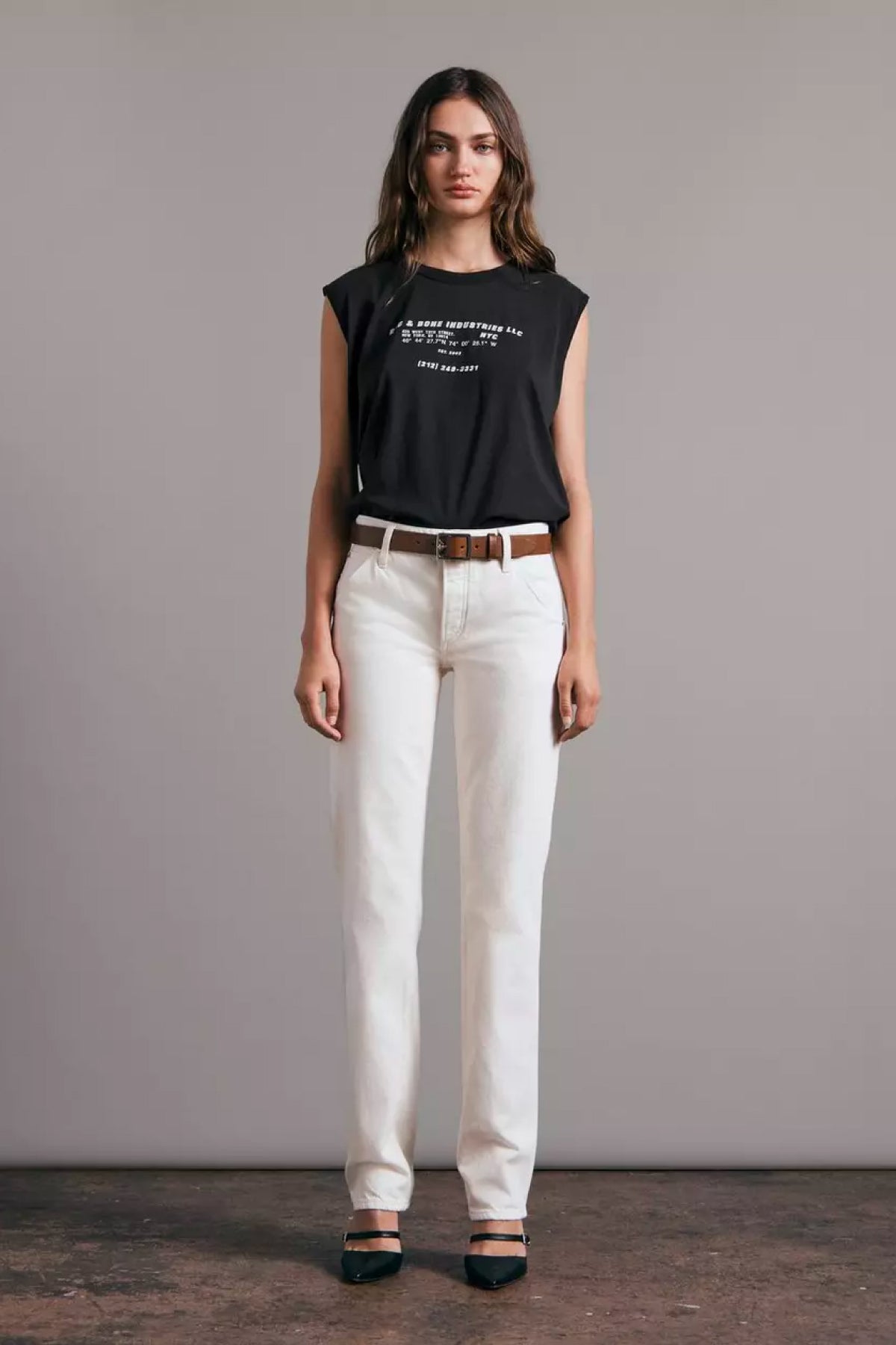 Rag & Bone Backstage Muscle Tank - Black