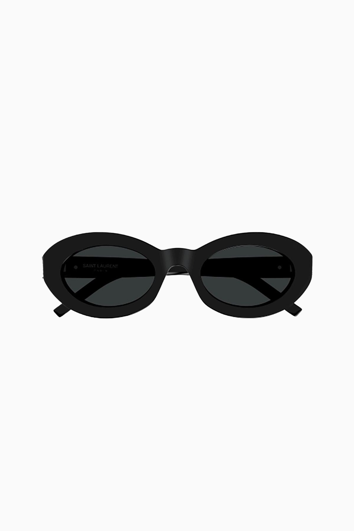 Saint Laurent Oval Sunglasses - Black