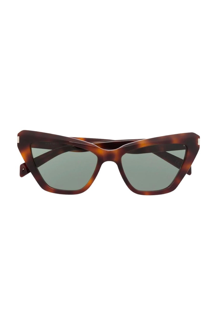Saint Laurent Thin Cat Eye Sunglasses - Havana