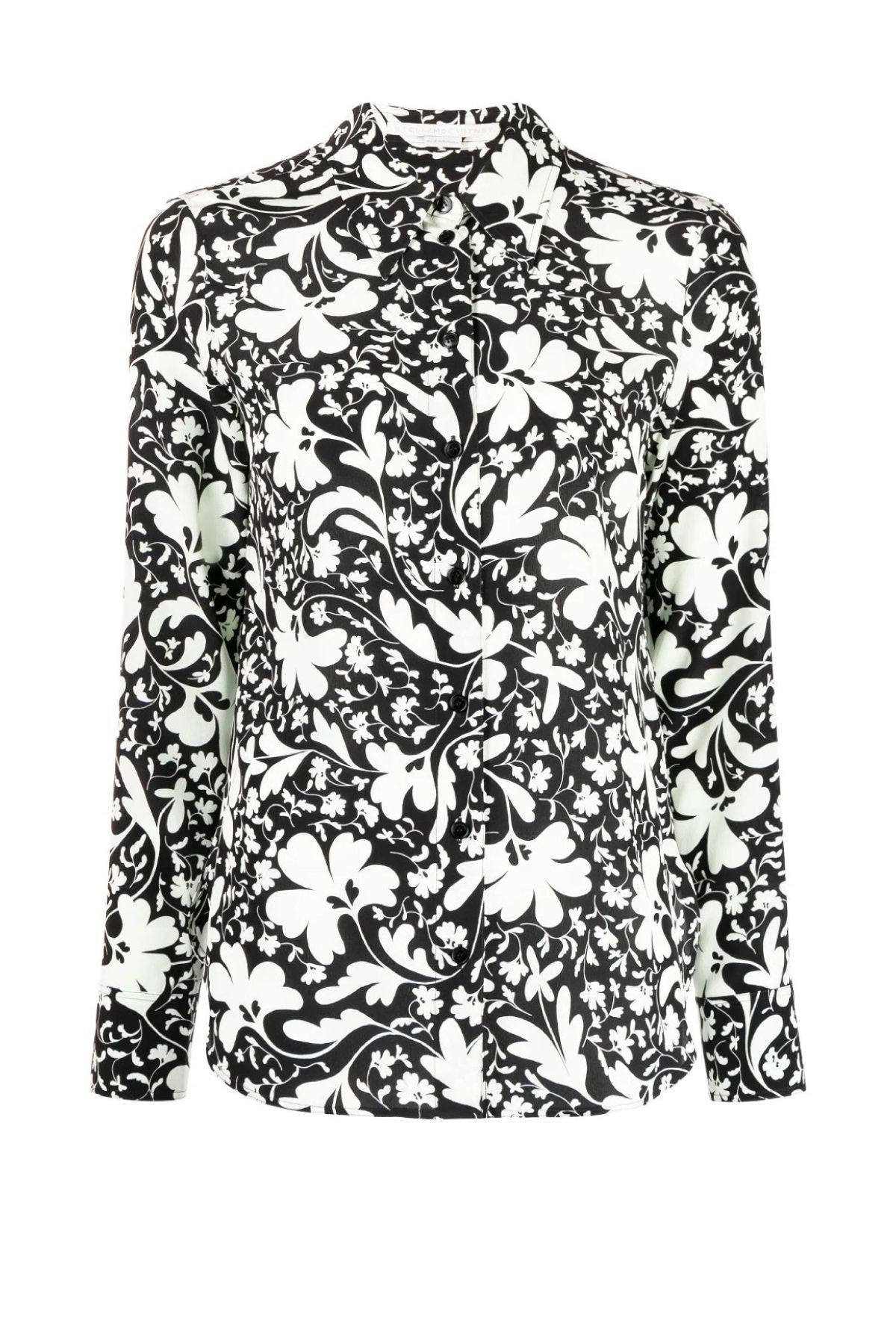 Stella McCartney Floral Print Silk Shirt - Multi Black