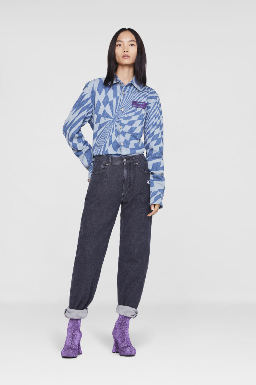 Stella mccartney online denim shirt