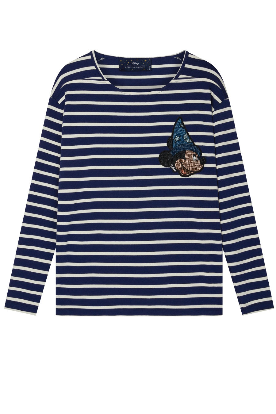 Stella McCartney x Disney Mickey Breton Stripe T-Shirt - White/ Blue