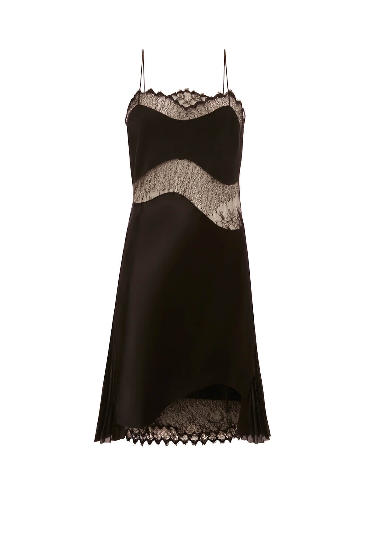 Victoria Beckham Lace Detail Cami Mini Dress - Black