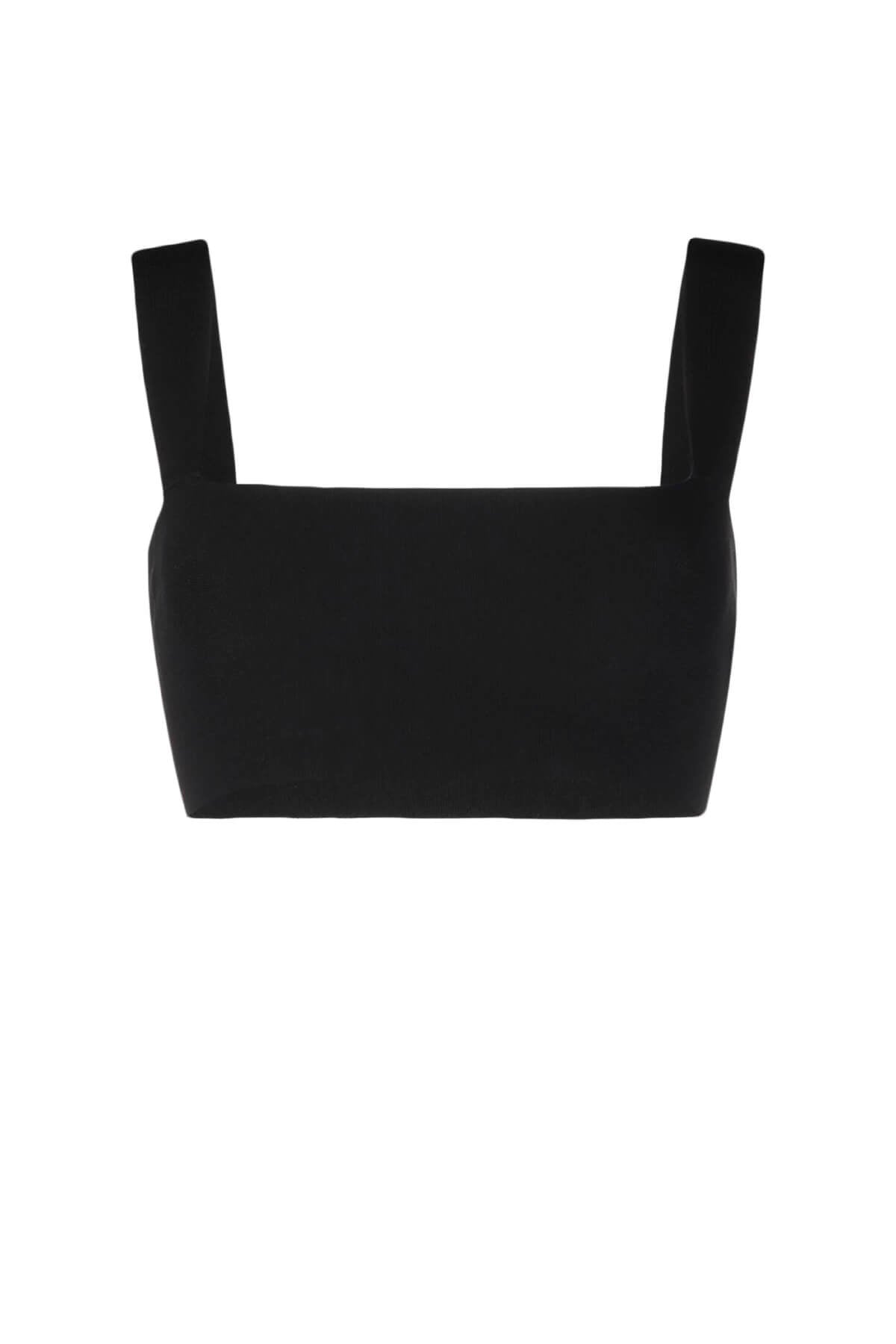 Victoria Beckham VB Body Strap Bandeau Top - Black