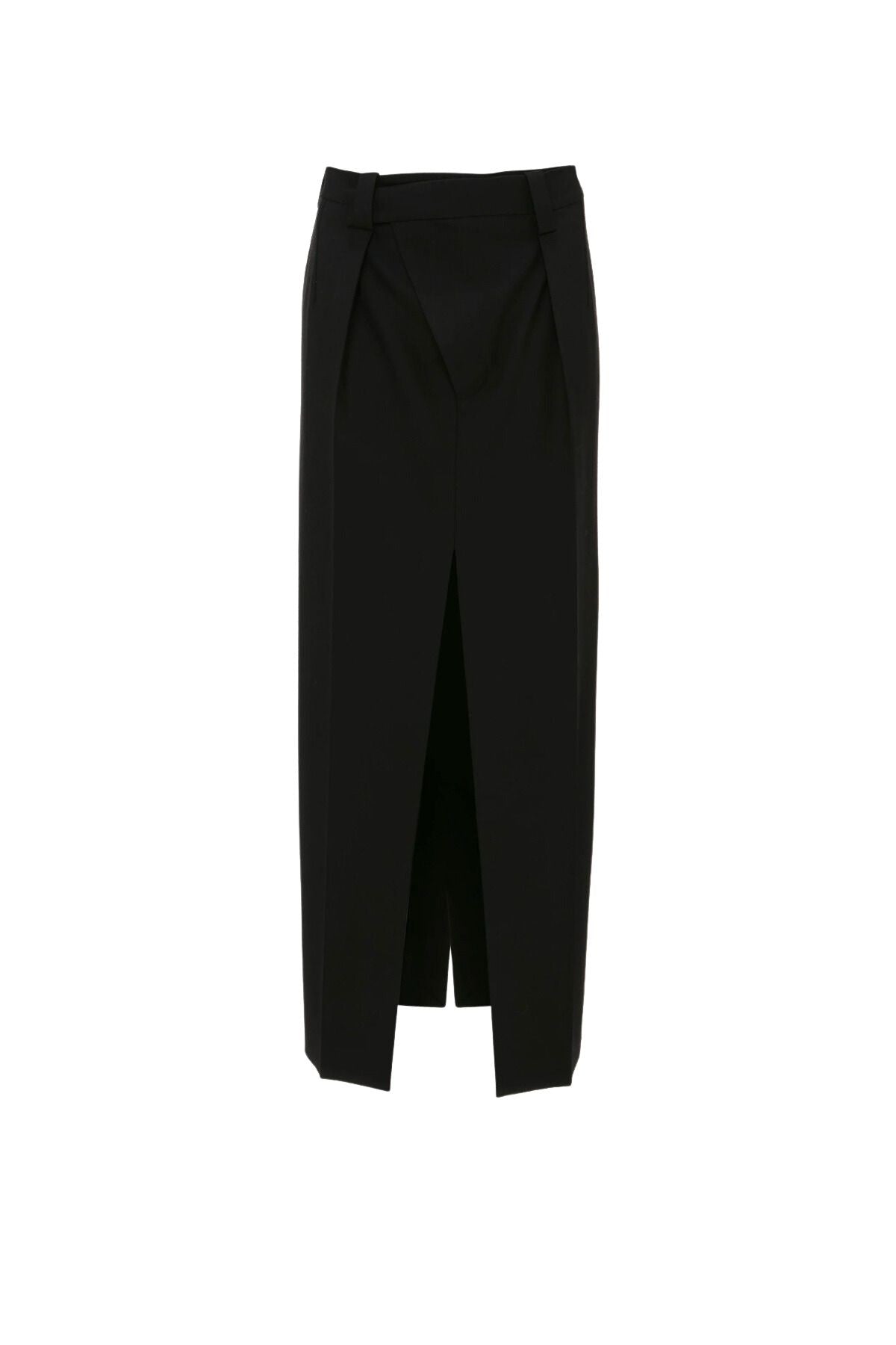 Victoria Beckham Wrap Front Tailored Skirt - Black