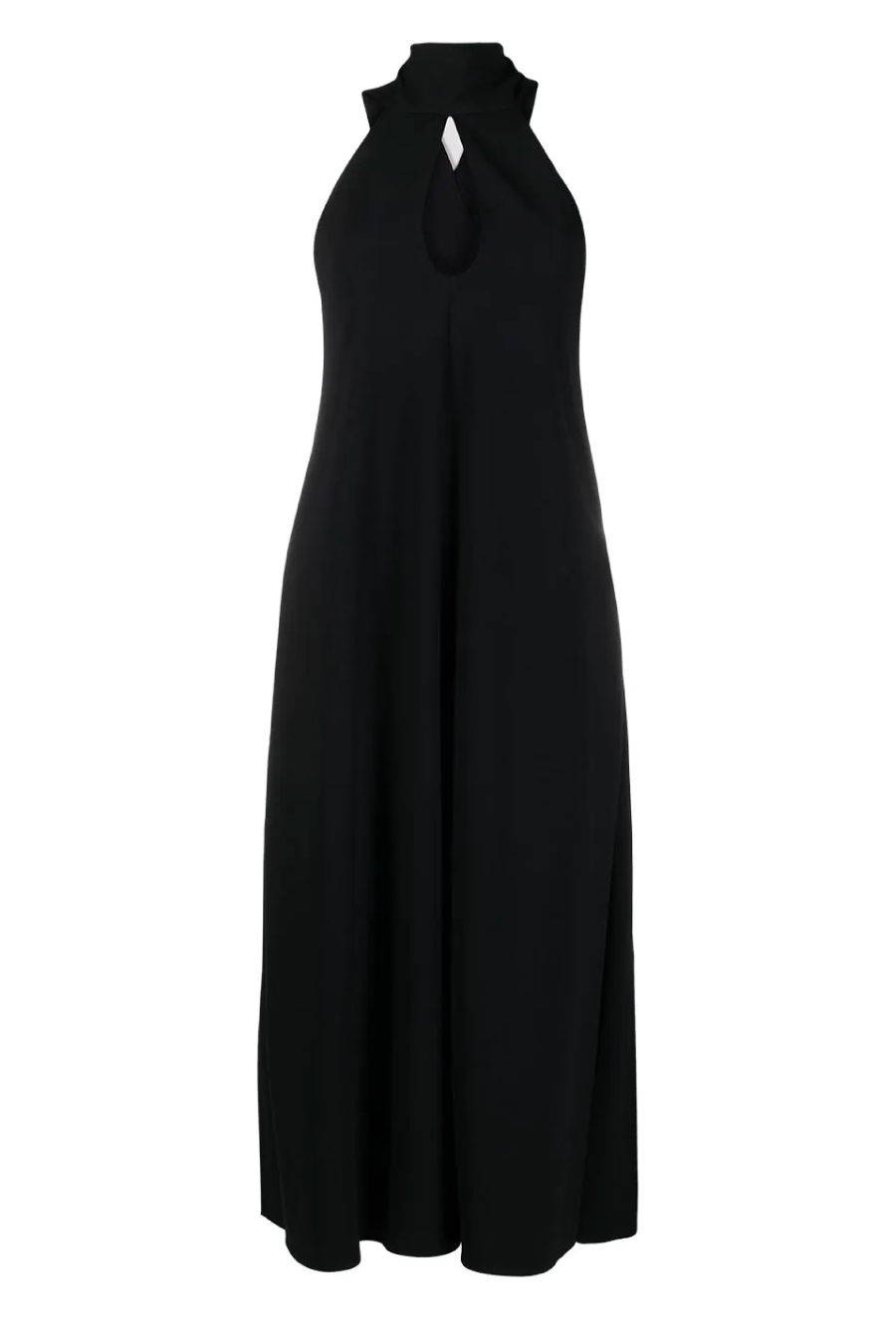 Victoria Beckham 1121WDR002328A Sleeveless Keyhole Midi Dress - Black